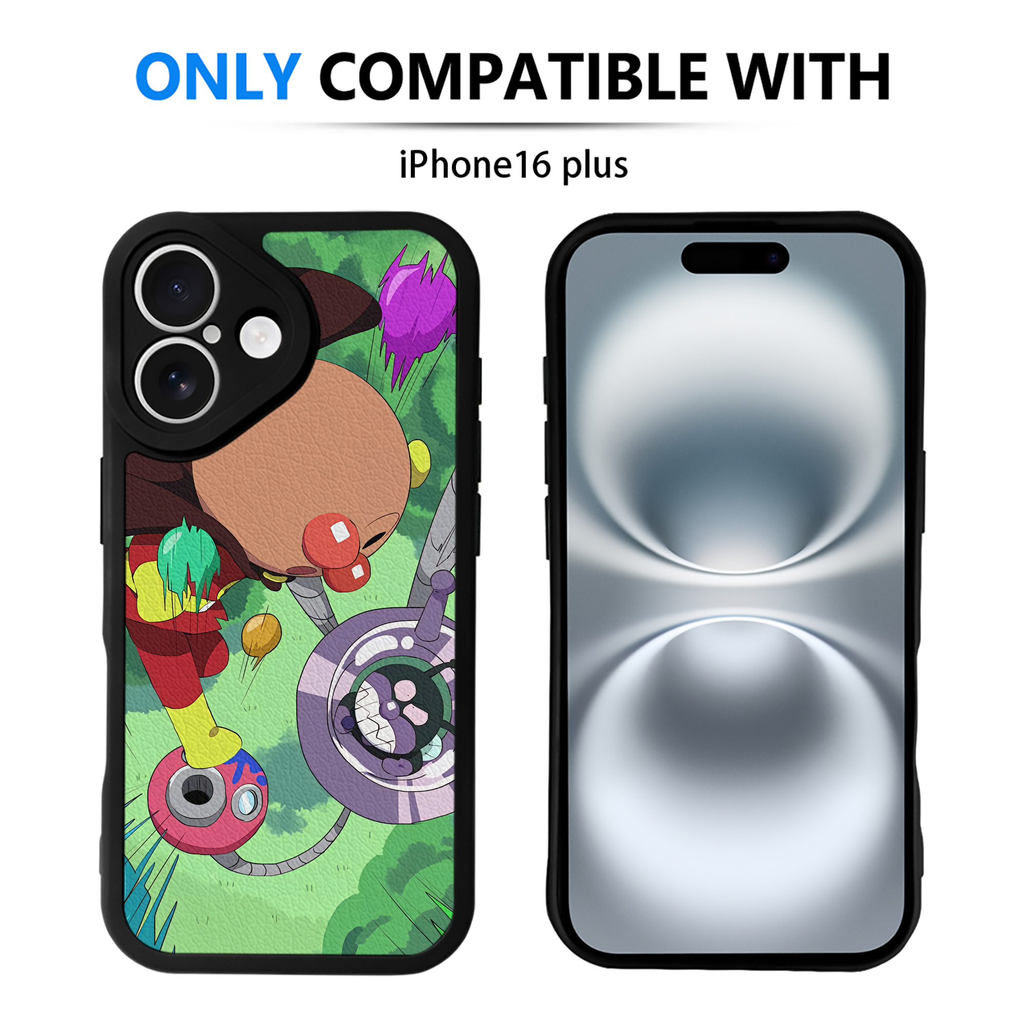 （画像用） アンパンマン Anpanman 【iPhone 16シリーズ対応】シリコンスマホケース（レザー調） 材質：シリコン